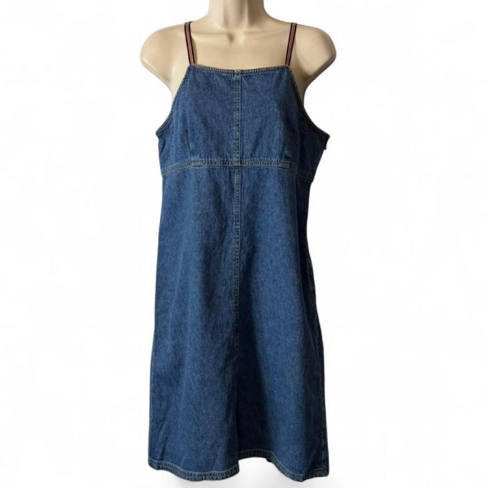 Vintage 90s/Y2K American Eagle Denim Mini Dress, Women's Size 8